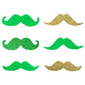 lot 2043 image: Kroger St Pattys Day Mustaches - 8 Pk