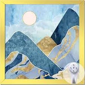 lot 2054 image: keibiubu Gold Picture Frame, 14x18 Picture Frame for Photo Poster Canvas Certificate Document Display Horizontally or Vertically High Transparent Wall Gallery(Size 14 x 18 inches)