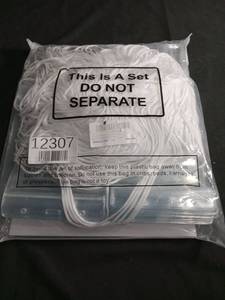 lot 1067 image: 100 Pack White Neck Hang Badge Holders