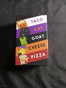 lot 1108 image: Taco Cat Goat Cheese Pizza - Halloween Special Edition Card Game