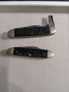 lot 1149 image: Traditional Folding Pocket Knife with Jigged Bone Handles