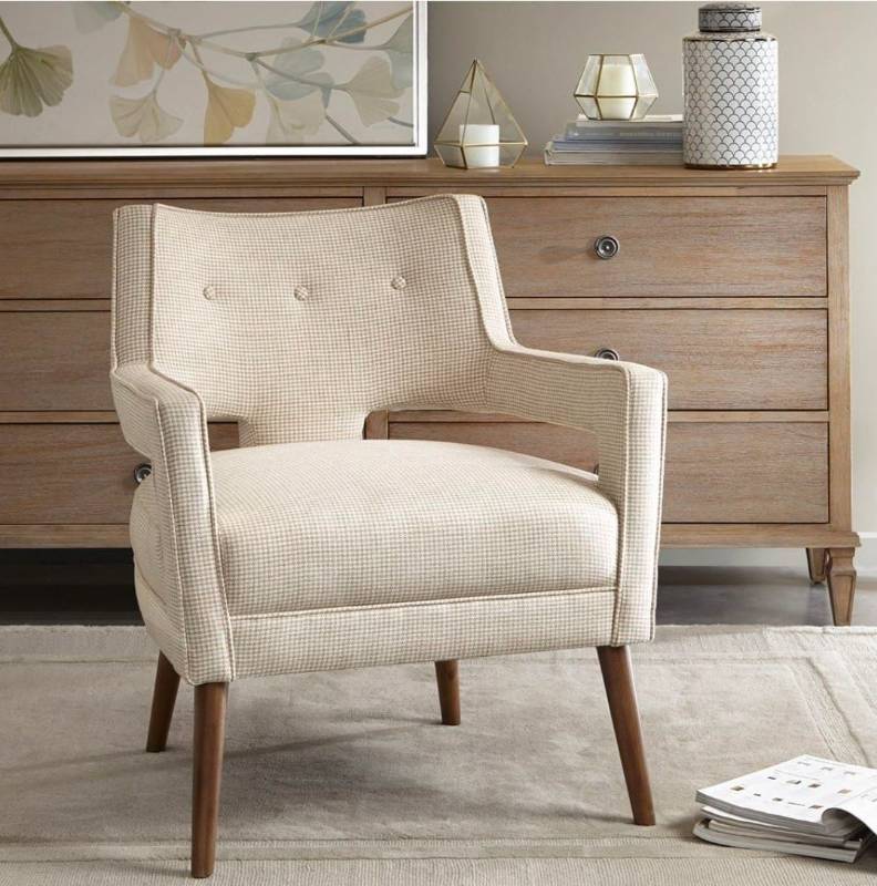 lot 44 image: Madison Park Accent Chair See BelowCream - Retail $499