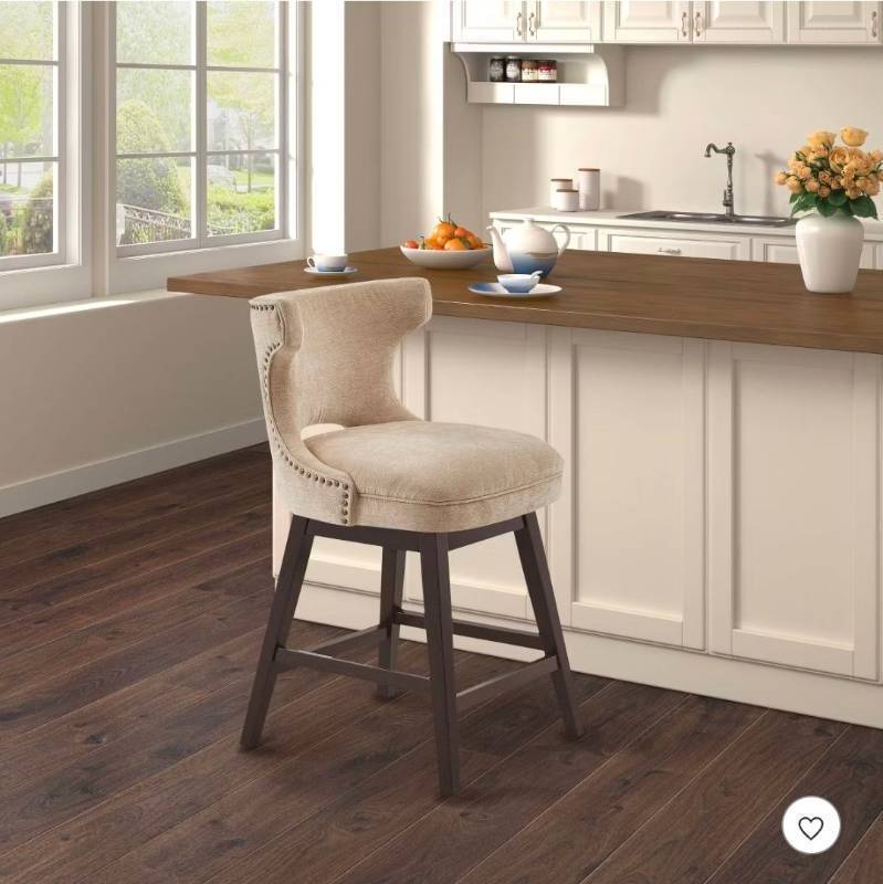 lot 57 image: 25.75 Cheryl Swivel Counter Height Barstool - Madison Park - Retail $210