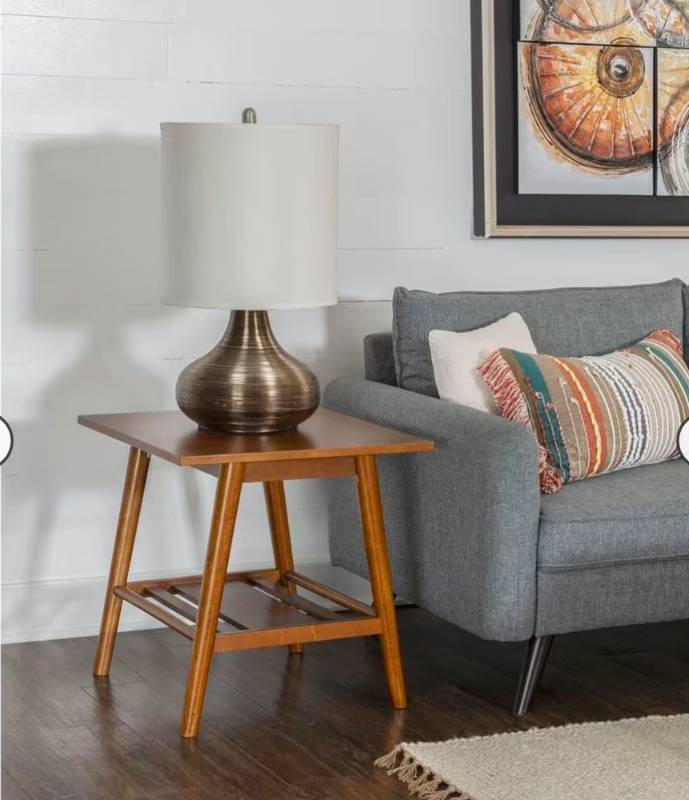 lot 63 image: 37B Cosgrove End Table in Warm Brown - Retail $98