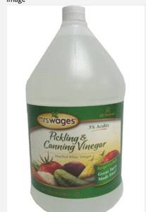 lot 4 image: Mrs. Wages Pickling and Canning Vinegar  1 Gallon