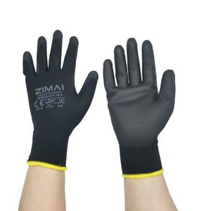 lot 1030 image: Zoleker Safety Work Gloves for Men Women Black Lightweight Breathable Gardening Gloves with Polyurethane Coated Smooth Grip on Palm & Fingers Ideal for Home Warehouse Construction (12 Pairs, Large)