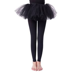 lot 1054 image: Frola Girls Opaque Footless Tights Ultra Soft Solid Colored Dance Tights(9-11,Black) - Retail $5,066