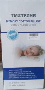 lot 1250 image: TMZTFZHR Memory Cotton Pillow - Retail $0
