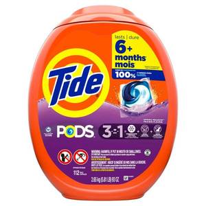 lot 2707 image: Tide PODS Liquid Laundry Detergent Packs  Spring Meadow Scent  112 Count