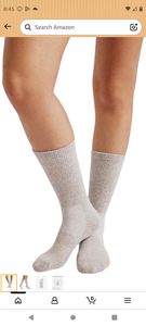 lot 2712 image: Organic Basics Cotton Blend Crew Socks - Retail $12