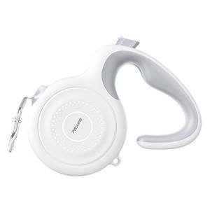 lot 2715 image: AutoBrake Retractable Dog Leash for Medium and Large Dogs, 360° Tangle-Free Dog Leash and 16Ft Strong Nylon Tape, Ergonomically Comfortable and Lightweight Grip Handle (White) - Retail $26