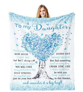 lot 2736 image: Jamfind Daughter Birthday Gifts, Daughter Gifts from Mom, Birthday Gift for My Daughters Blanket 60x 50, Best Daughters Mothers Day Graduation Wedding Gift - Retail $13