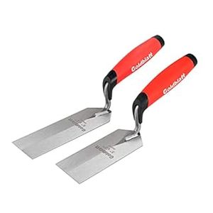 lot 2772 image: Goldblatt Industries Margin Trowel set, 6X2 & 5X2, Professional Masonry Flooring Tool for Concrete, Cement, Tile (B09W5VT1QY) - Retail $22