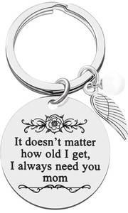 lot 2774 image: ECOOLOC Mothers Day Gifts for Moms from Daughter Son, KeychainKeyring Mom Birthday Gifts with Gift Box - Retail $4
