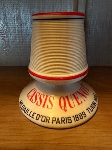 Vintage Porcelain Match Striker and Holder, Cassis Quenot