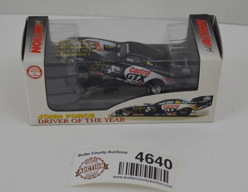 lot 4640 image: John Force Funny Car Diecast 164 Scale In Box