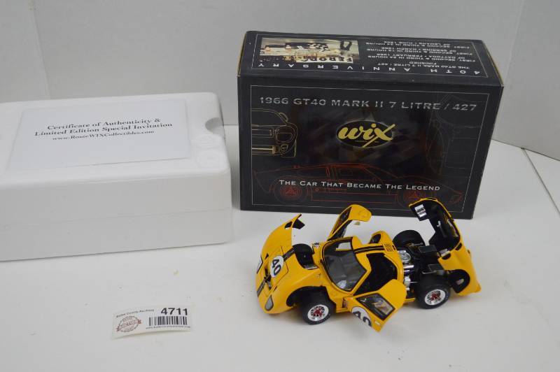 lot 4711 image: Wix 1966 GT40 Mark II 7 Litre427 Die Cast 40th Anniversary