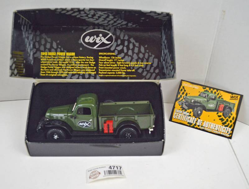 lot 4717 image: Wix 1946 Dodge Power Wagon Die Cast 125 Scale