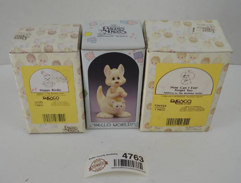 lot 4763 image: Precious Moments Lot of 3 (Box Opened Only To Confirm Item Was There, Appears New)