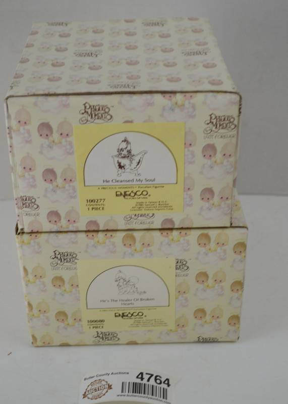 lot 4764 image: Precious Moments Lot of 2 (Box Opened Only To Confirm Item Was There, Appears New)