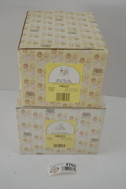 lot 4765 image: Precious Moments Lot of 2 (Box Opened Only To Confirm Item Was There, Appears New)