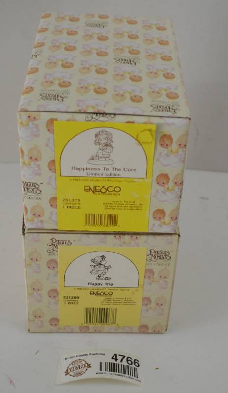 lot 4766 image: Precious Moments Lot of 2 (Box Opened Only To Confirm Item Was There, Appears New)