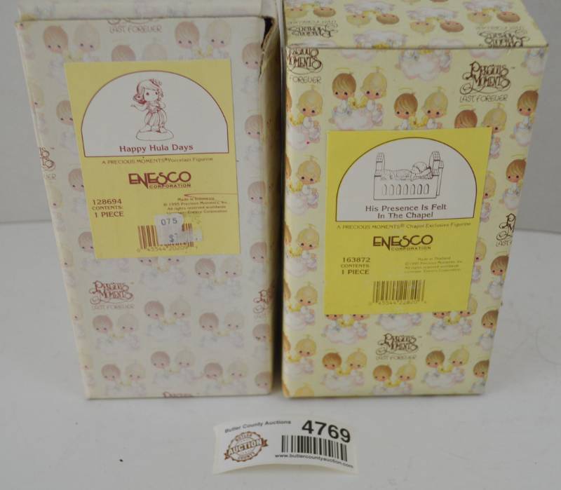 lot 4769 image: Precious Moments Lot of 2 (Box Opened Only To Confirm Item Was There, Appears New)