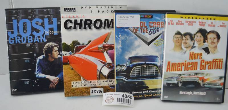 lot 4850 image: Car Enthusiast DVDS and Josh Groban Dvd Lot of 4