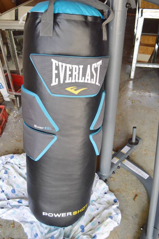 lot 4933 image: Everlast Power Shot w Ever Gel Heavy Punching Bag