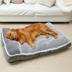 lot 121240 image: WINDRACING Large Dog Bed with Pillow for Crate Kennel, Sofa Dog Bed, Super Soft pet Bed for Medium, Jumbo, Furniture