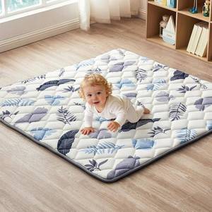 lot 121241 image: Baby Play Mat 50x50, Non-Slip Baby Mat for Floor, Soft Thicker, Portable Playmat, Crawling Mat for Babies, Toddlers & Infants to Play and Learn(Earth Beigewhite Tones)