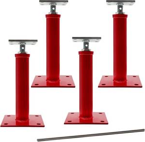 lot 121263 image: House Jacks for Leveling Crawlspace, 11 -16 Height Range 9920 lbs to 6860 lbs Height Capacity (Each) Floor Jacks Joist Beam Brace for Cellar Ceiling - Screw Pole Jack, 4 Packs