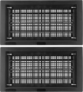 lot 121277 image: 8 x 16 Automatic Foundation Vent for Ventilating Crawl Space Replacement Auto Air Vent, Black, 2 Pack