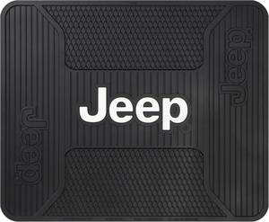 lot 221295 image: Plasticolor 001222R01 Jeep Elite Style Rear Seat Floor Utility Mat for Car Truck or SUV, 16.75 L X 13.75 W , Black
