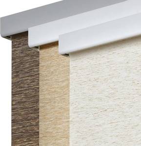 lot 221299 image: Retails for $102 Persilux Free-Stop Cordless Blinds for Windows, Natural Woven Fabric Light Filtering Roller Shades for Windows (Cream 58 W x 72 H) UV Protection Privacy Window Shades for Home, Living Room, Office