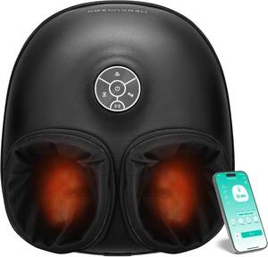 lot 321126 image: Medcursor Foot Massager with Heat - 2026 Upgraded Shiatsu Deep Kneading Machine, Multi Air Compression Intensity, Smart APP Mobile Remote Control, Feet Massage for Home and Office Use