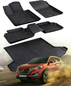 lot 321127 image: Floor Mats & Cargo Liner for 2022-2025 2026 Hyundai Tucson (Gas Models Only).All-Weather TPE Floor Liners Full Set,Custom Fit for SE SEL Limited XRT,Not for Hybrid or PHEV
