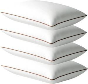 lot 321146 image: Luxury Hypoallergenic Sleeping Bed Pillows - Soft and Supportive - Premium Down Alternative Fill - Ideal for Side, Back, and Stomach Sleepers Queen Size Set of 4