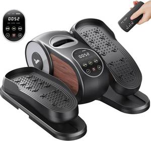 lot 321150 image: MERACH Under Desk Elliptical Machine, Leg Exerciser While Sitting for Seniors with Remote Control & 12-Speeds, Quiet Portable Electric Seated Pedal Exerciser Machine for Home Office