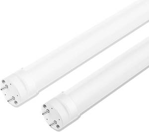 lot 421244 image: 2 Pack T8 Type AB LED Tube Lights 4FT, 40W Equivalent, 6000K Daylight, Plug and Play or Ballast Bypass, Single or Double End LED Bulbs, LED Fluorescent Tube Replacement T8 T12, Non-dimmable