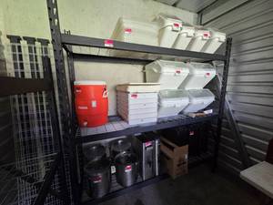 lot 17850 image: 7.5ft Industrial Metal Storage Rack System