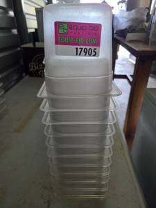 lot 17905 image: Bulk Lot of Commercial Food Storage Containers