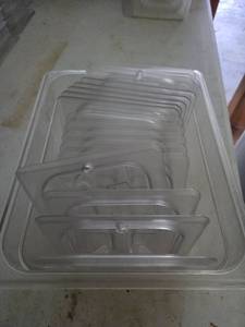 lot 17907 image: Bulk Lot of Commercial Food Storage Container Lids