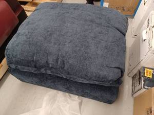 lot 33296 image: Worthland Wide Chenille Ottoman Only