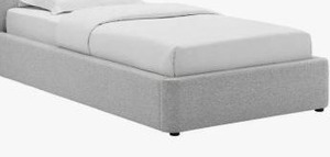 lot 33311 image: Modway Upholstered Twin Bed Platform