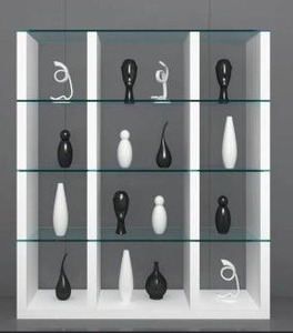 lot 34724 image: Incomplete White Bookcase