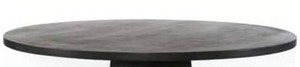 lot 34730 image: Harmon Kesling Round Wood Coal On Mango Table Top Only