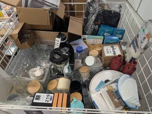 lot 24 image: Wholesale Lot of Home Storage, Glassware, Robot Vacuum, Misc. & Decor Items  - Retail $565