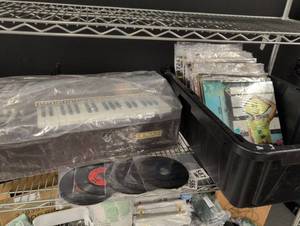 lot 35 image: Magnus Chord Organ and Record Collection  - Retail $815