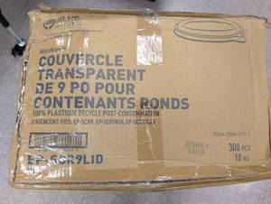 lot 36 image: Blue Stripe WorldView 9-Pot Transparent Lids - 300 Pack  - Retail $310